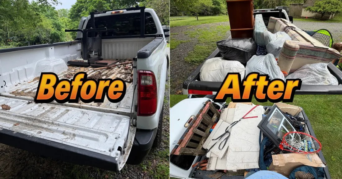 Before and after — truckload haul