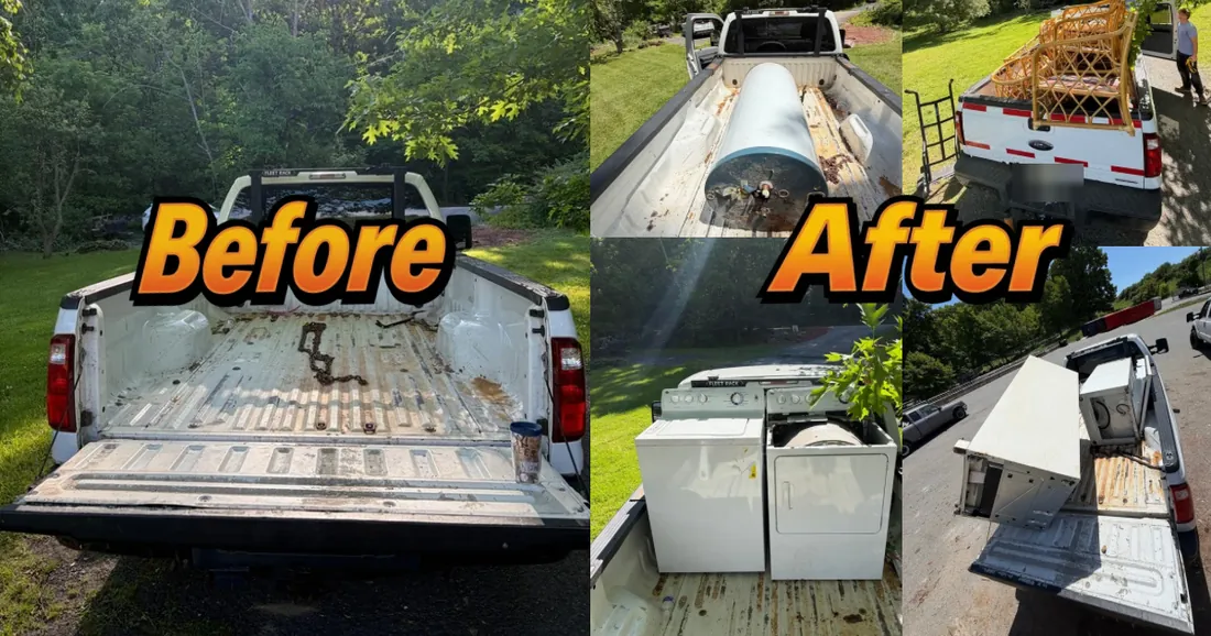 Before and after — appliance haul